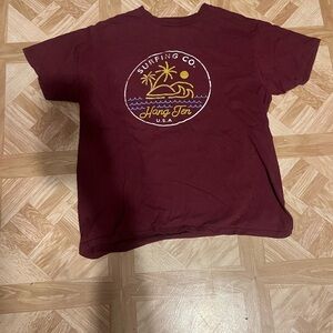Hang Ten Kids Maroon Surfing T-Shirt